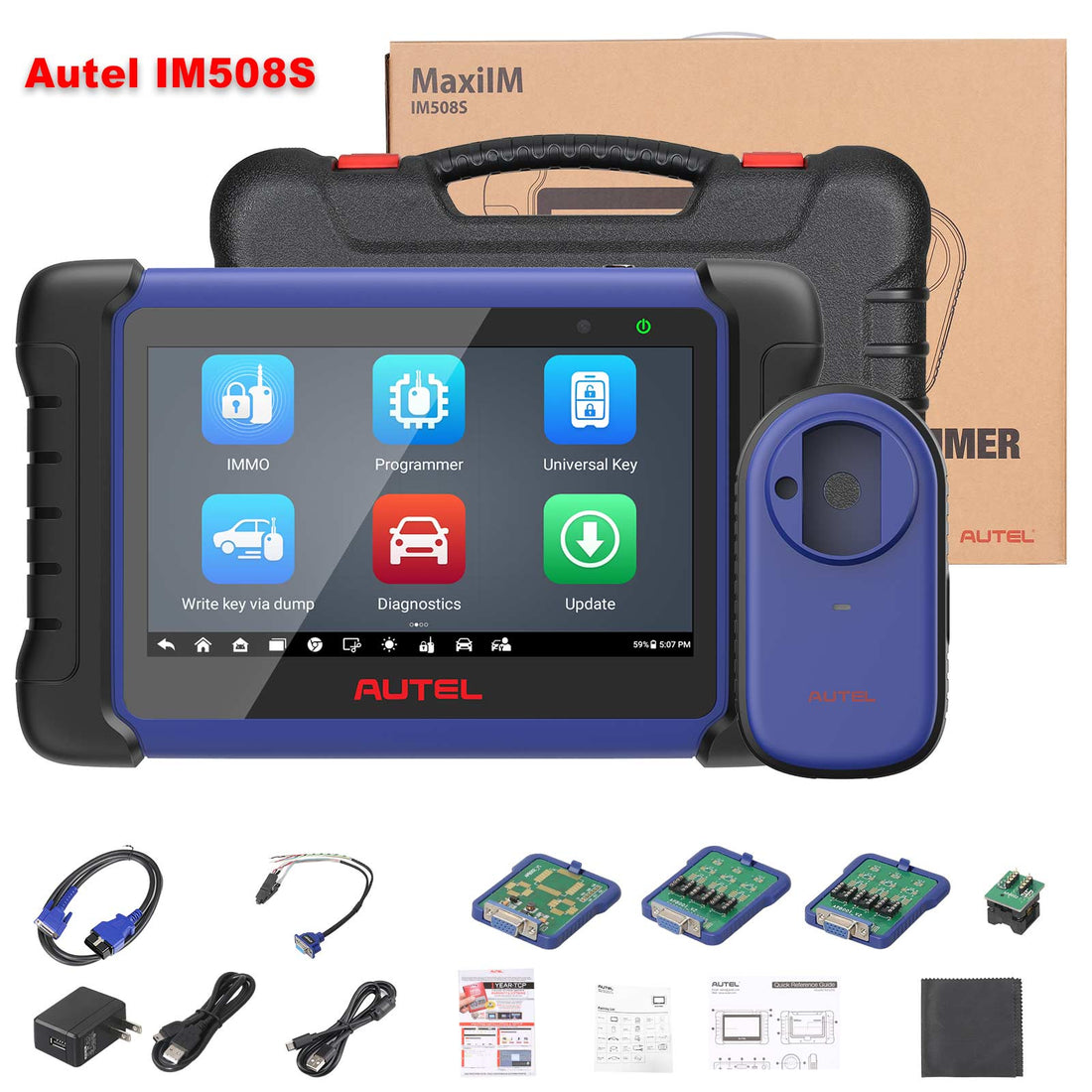 Autel MaxiIM IM508S IMMO ve Anahtar Programlama Aracı XP200 ile 34+ Hizmet Fonksiyonu IP Sınırlaması Yok Ücretsiz G-Box3 Dahil  