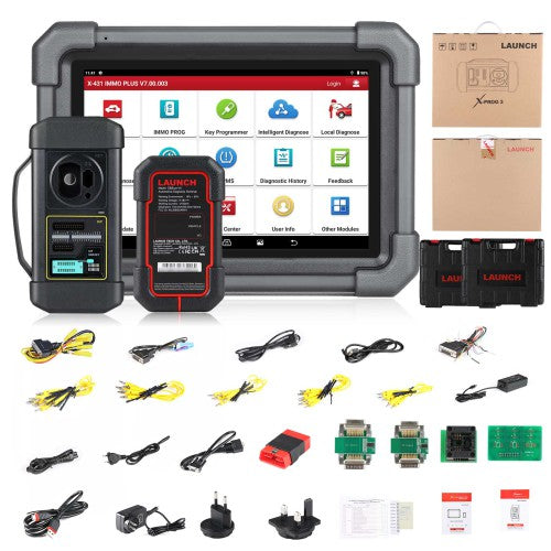 2026 Launch X431 IMMO Plus Key Programmer 3-in-1 IMMO Clone Diagnostics Functions Global Version Supports MQB RH850 BMW BDC2 Add Key