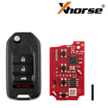 5pcs/lot Xhorse XKHO01EN 3+1 Button 2nd Generation Wire Remote Key Fob for Honda Type