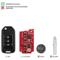 5pcs/lot Xhorse XKHO01EN 3+1 Button 2nd Generation Wire Remote Key Fob for Honda Type