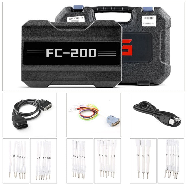 V1.2.9.4 CG FC200 ECU Programmer Full Version with New Adapters Set 6HP & 8HP / MSV90 / N55 / N20 / B48/ B58 and MPC5XX Adapter for EDC16/ ME9.0