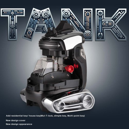 2M2 TANK 2 Pro TANK II Pro CNC Key Cutting Machine Add House Keys Mul-T-lock, Dimple, Multi-point Keys with Protective Shell Mobile APP Control