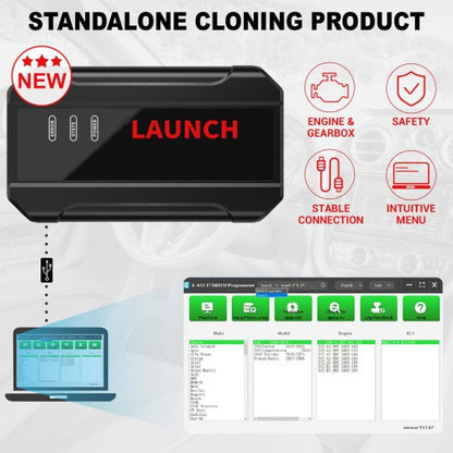 2026 Launch X-431 ECU & TCU Programmer Standalone Cloning Device 2D Menu for ECU Data Reading/Writing Support VGS4-0-NAG2 and VAG4-500-NAG2
