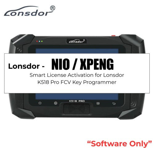 Lonsdor NIO / XPENG License Activation for Lonsdor K518 Pro FCV Version Key Programmer