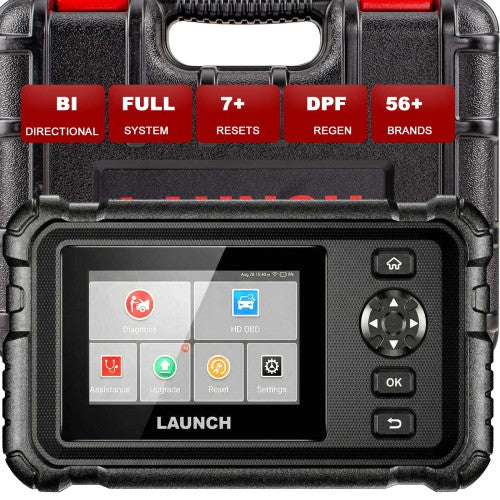 LAUNCH CRP129 HD V2 Commercial Vehicle Heavy Duty Truck Scanner Full Diagnostics with 7 Special Functions 2 Years Free Update