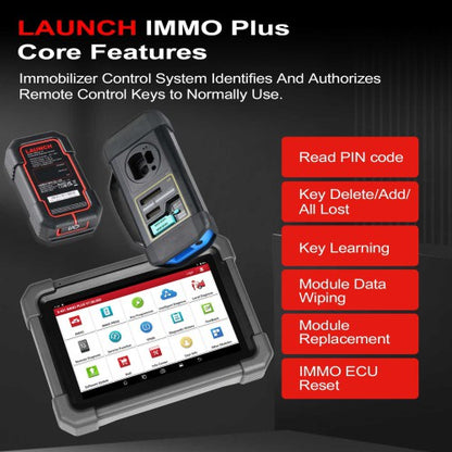 2026 Launch X431 IMMO Plus Key Programmer 3-in-1 IMMO Clone Diagnostics Functions Global Version Supports MQB RH850 BMW BDC2 Add Key