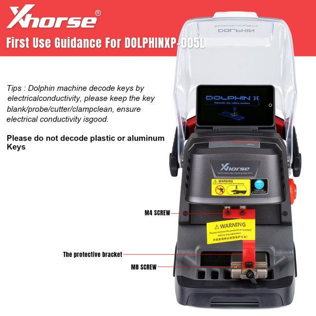 Xhorse Dolphin XP-005L Dolphin 2 Automatic Key Cutting Machine with An Adjustable Screen