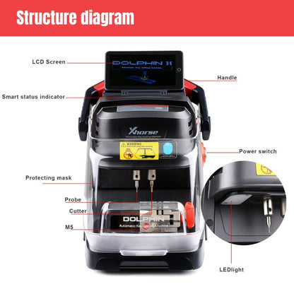 Xhorse Dolphin XP-005L Dolphin 2 Automatic Key Cutting Machine with An Adjustable Screen