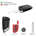 XHORSE XKKF06EN Knife‑Style 2nd Generation Smart Key, 3 Buttons Universal Remote Key, 5Pcs/Lot