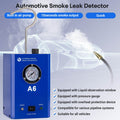Godiag A6 Smoke Leak Detector With Pressure Gauge, Detect Leaks of Vehicle Pipe Systems for Cars, Motorcycles, Snowmobiles, ATV and Boats