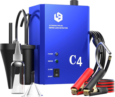 GODIAG C4 Smoke Leak Detector, Diagnose Pipe System Leaks for Cars, Motorcycles, Snowmobiles, ATV, Light Trucks and Boats