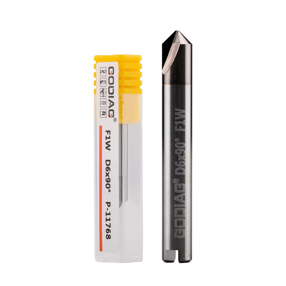 GODIAG F1W 90° Dimple Cutter φ6.0x90°x48-0.7x2T For SILCA MATRIX PRO, MATRIX EVO, MATRIX SLX, MATRIX SX, MATRIX S