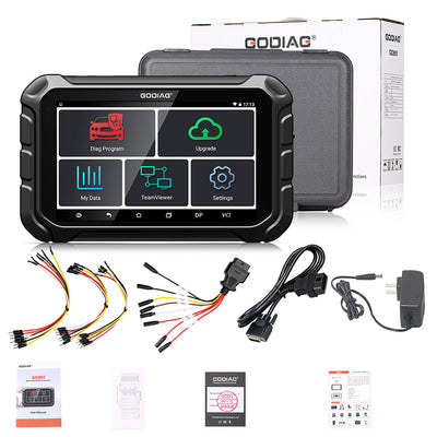 GODIAG GD801 ODOMASTER Mileage Correction OBDII Scan Tool, Superior to OBDStar X300M, Free FCA 12+8 Cable Included