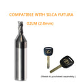 GODIAG 02LM 2MM End Milling Cutter φ2.0x3.0xD6x30x3F For SILCA Futura Pro, Futura Pro Engraving, Futura Pro Automotive