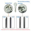 GODIAG F27W Dimple Cutter φ2.8x100°xD6x40x1T For SILCA MATRIX PRO, MATRIX EVO, MATRIX SLX, MATRIX SX, MATRIX S