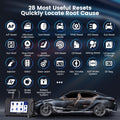THINKCAR MUCAR CS90 Diagnostic Scanner Supports Engine System Diagnoses, 28 Reset Service Functions, ECM Diagnosis, Full OBDII Diagnostics