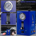 A8 Automotive Smoke Leak Tester with Flow Meter and Pressure Gauge, Detect Pipe‑System Leaks for Cars, Motorcycles, Snowmobiles, ATV and Boats