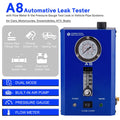 A8 Automotive Smoke Leak Tester with Flow Meter and Pressure Gauge, Detect Pipe‑System Leaks for Cars, Motorcycles, Snowmobiles, ATV and Boats
