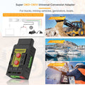 Godiag GT108 B Configuration Super OBDI-OBDII Universal Conversion Adapter For Trucks, Tractors, Mining Vehicles, Generators, Boats