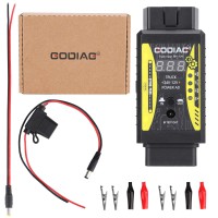 GODIAG GT106 PLUS 24V to 12V Heavy Duty Truck Adapter with Fuel Injector Cleaning & Testing and Relay Testing Function